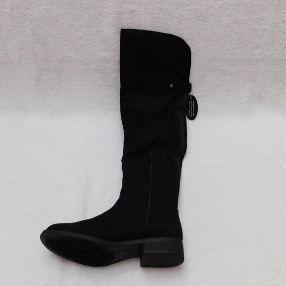 𝅺w568 Sun + Stone Black Women's Allicce Micro Fiber Over-The-Knee Boots - Picture 2 of 3